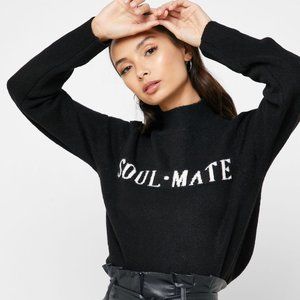 Forever21 Soul Mate Black Sweater